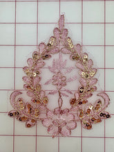 Metallic Applique - Rose Gold Metallic Sequined Custom-Dyed - NEW!